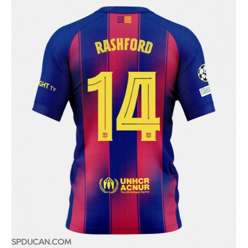 Muški Nogometni Dres Barcelona Marcus Rashford #14 Domaci 2025-26 Kratak Rukav